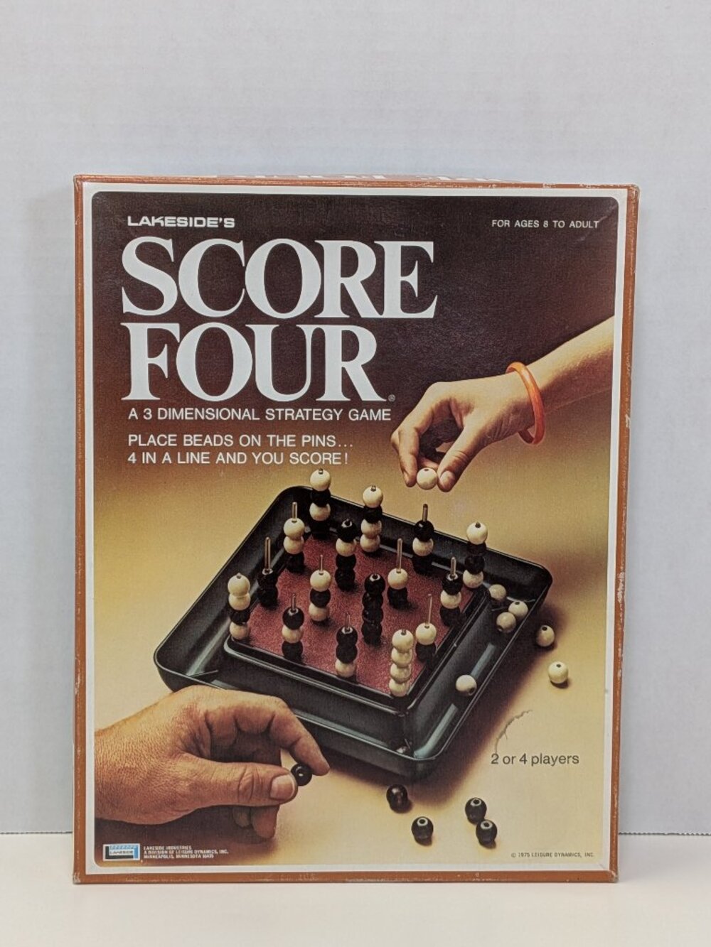 Score Four Board Game Vertical Edition Lakeside Industries 1975 Complete Vintage